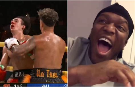 YouTube vs TikTok boxing: KSI brilliantly reacts to Bryce Hall knockout