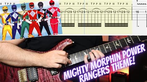 Go Go Power Rangers Theme Guitar Cover (with Guitar Tabs) - YouTube