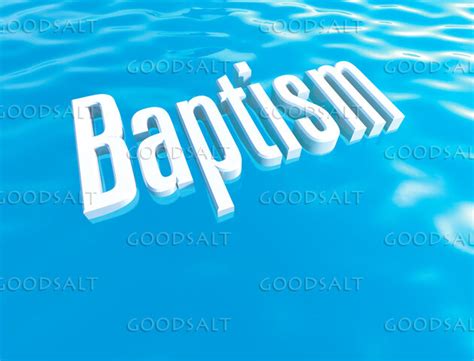 Baptism on Water - GoodSalt