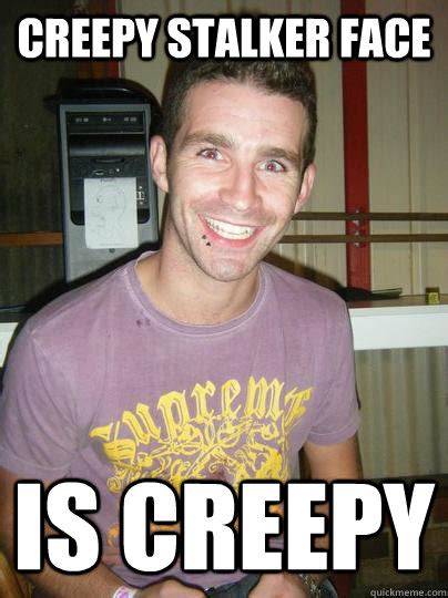 Creepy stalker face is creepy - Smiley Guy - quickmeme