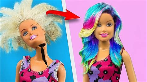 17 Clever Barbie Hacks And Crafts / Old Toys Hacks | Diy barbie clothes, Barbie hair, Barbie diy