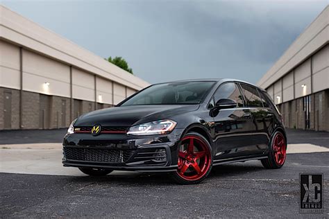 Volkswagen Golf GTI Mk7 Black Rotiform WGR Wheel | Wheel Front