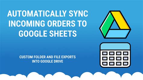 Cloud Order Export & Sync - Sync Orders to Google Sheets and Google Drive | Shopify App Store