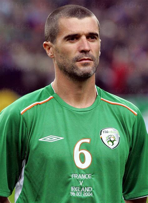 Irish midfielder Roy Keane prior to the World Cup 2006 qualifying match ...