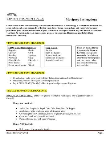 Miralax and Dulcolax Bowel Prep for Colonoscopy - Patient ...