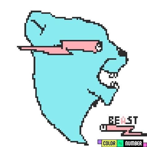 mr beast logo pixel art - Malika Malloy