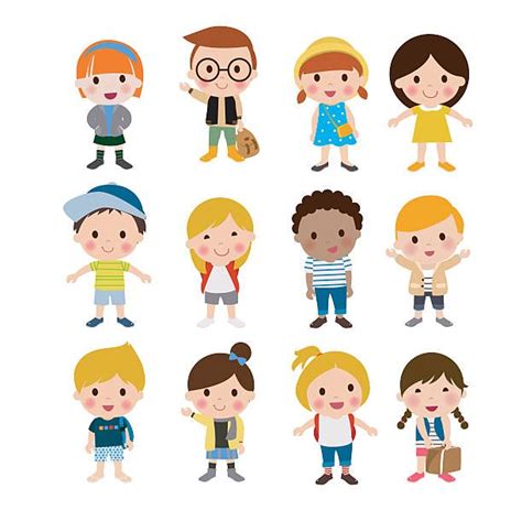 Group of kids set - illustration | Illustration, Illustration character ...