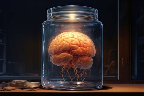 Brain jar transparent drinkware container. | Free Photo Illustration ...