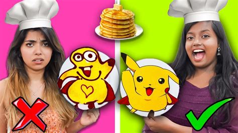 PANCAKE ART CHALLENGE 🥞😱 - YouTube