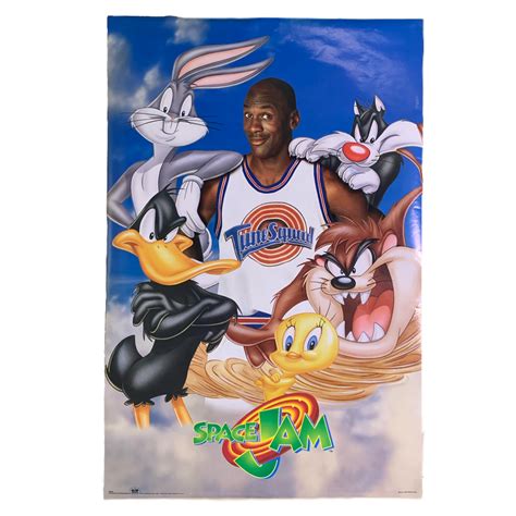 Vintage Space Jam “Looney Tunes” Michael Jordan Poster | jointcustodydc