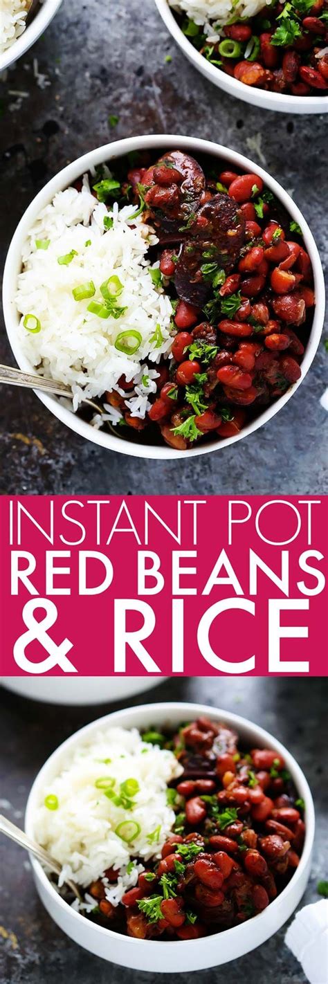 Instant Pot Red Beans & Rice | Diy easy recipes, Best instant pot recipe, Recipes