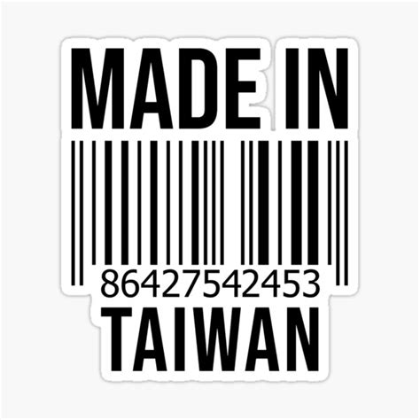 "Made in Taiwan" Sticker for Sale by XCIV | Redbubble