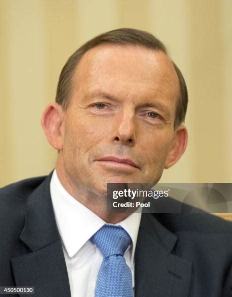 Prime Minister Tony Abbott of Australia looks on while meeting with... News Photo - Getty Images