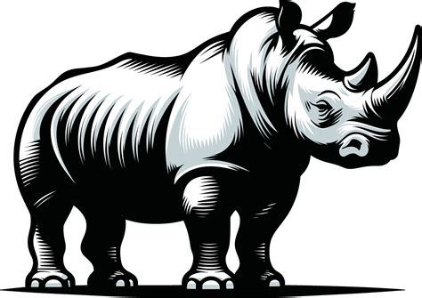 Rhinoceros Silhouette Illustration Pro Vector 36465054 Vector Art at Vecteezy