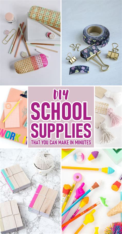 DIY School Supplies That You Can Make In Minutes - GODIYGO.COM