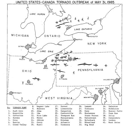 May 31, 1985: A tornado outbreak out of place - ustornadoes.com