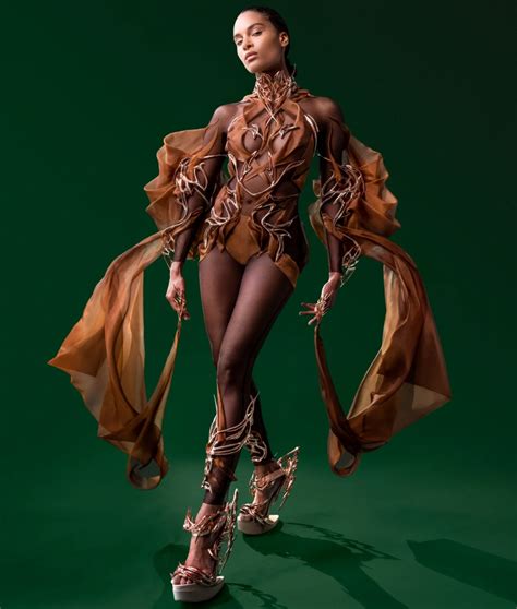 Iris van Herpen created a dress from cocoa beans inspired by Magnum ...