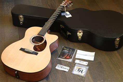 2014 Martin OMCPA4 Natural Acoustic/ Electric Cutaway Guitar + OHSC | Lovies Guitars