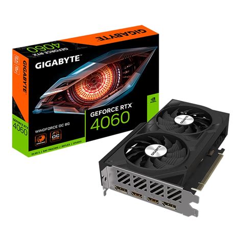 VGA (การ์ดแสดงผล) GIGABYTE GEFORCE RTX 4060 WINDFORCE OC 8G - 8GB GDDR6 ...