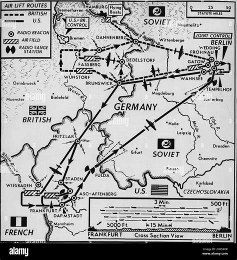 Berlin blockade map Black and White Stock Photos & Images - Alamy