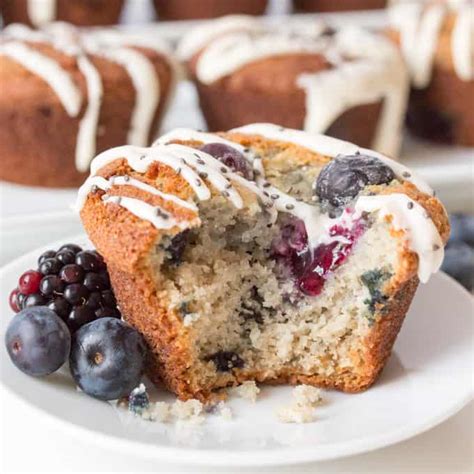 Fluffy Gluten Free Berry Muffins - Nicky's Kitchen Sanctuary