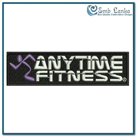 Anytime Fitness Logo 2 Embroidery Design | Emblanka.com