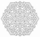 3d Geometric Coloring Pages At GetColoringscom  Free Printable sketch template