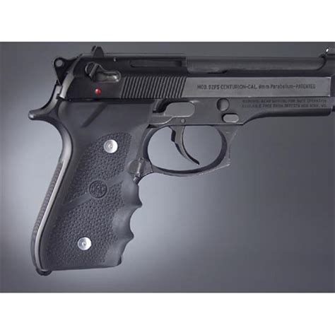 Hogue® Rubber Wraparound Grips With Finger Grooves, Beretta 92F, 92FS ...