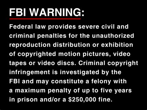 U.S. Renditions FBI Warning Screen by brandondavis50096 on DeviantArt