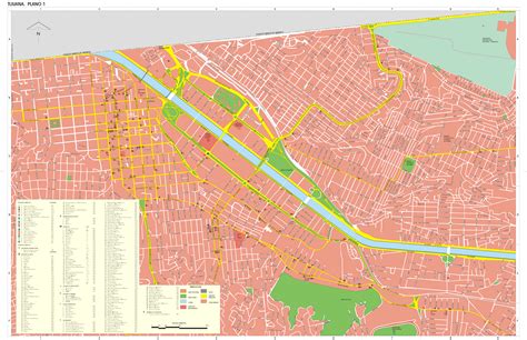 Tijuana Downtown Map