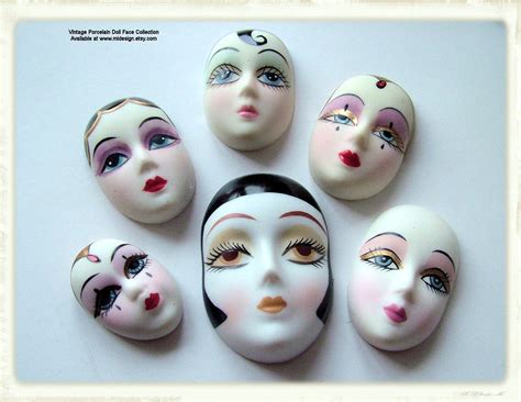 Melissa Ingram Beadwork: Vintage Porcelain Doll Face Cabochons