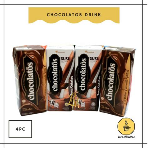 Chocolatos Chocolatos Drink 190 ml 4 pc, Rasa Cokelat + Italian Cokelat Taste , Chocolatos Rasa ...