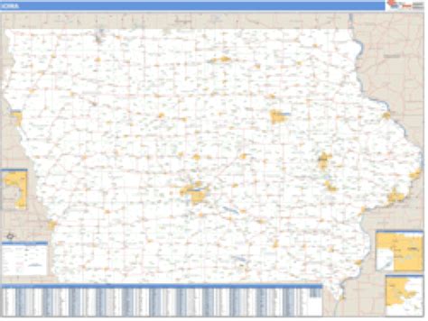 Iowa ZIP Code Wall Map | Maps.com.com