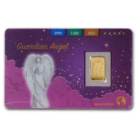 Buy 2023 Samoa 1/2 Gram Gold Guardian Angel Coin Bar | APMEX