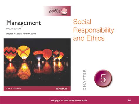 Social Responsibility and Ethics