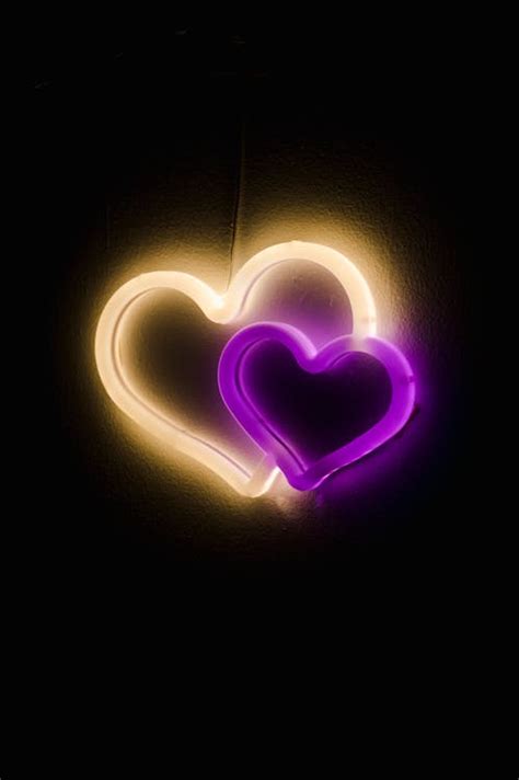 Heart Shaped Neon Signs · Free Stock Photo