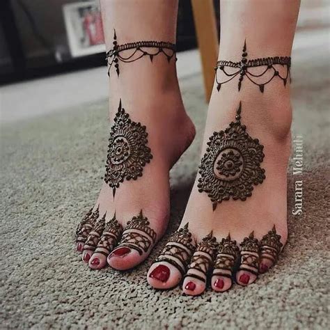 73+ Most Trendy Feet Mehndi Designs for New Year - Sensod