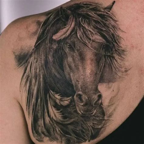 19 Horse Head Tattoo Designs For Men & Women | Horse tattoo design, Horse tattoo, Head tattoos