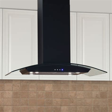 Casa Series 36" Black Island Range Hood | Island range hood, Range hood, Stainless steel island