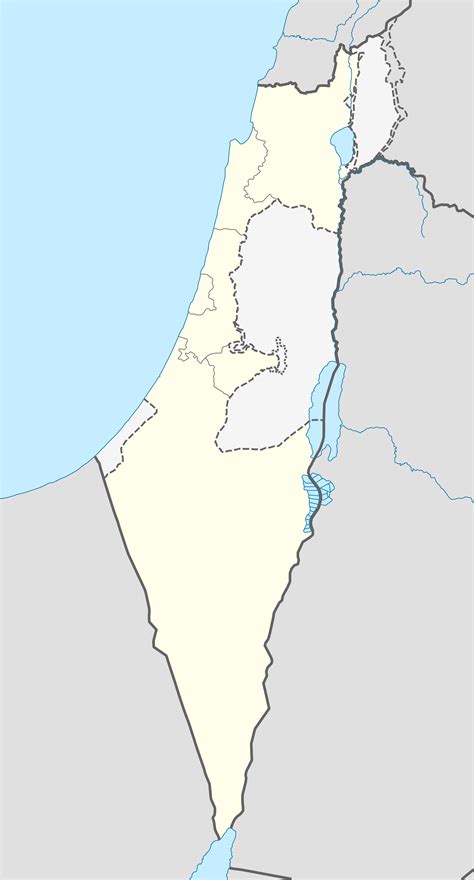 Israel Outline Map 1 • Mapsof.net