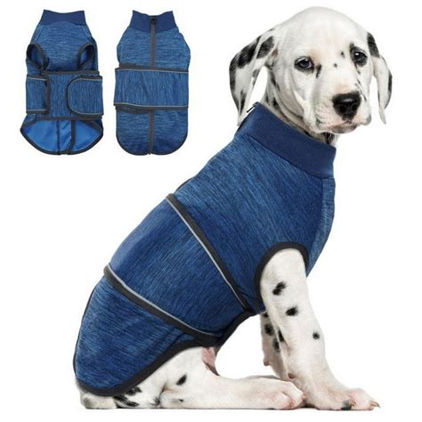 IDOMIK Adjustable Dog Anxiety Vest Soft Dog Calming Coat Dog Anxiety Jacket for Fireworks ...