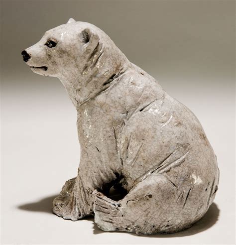 Ceramic Animal Sculptures | Polar Bear Sculpture by Nick Mackman | Bear sculptures, Animal ...