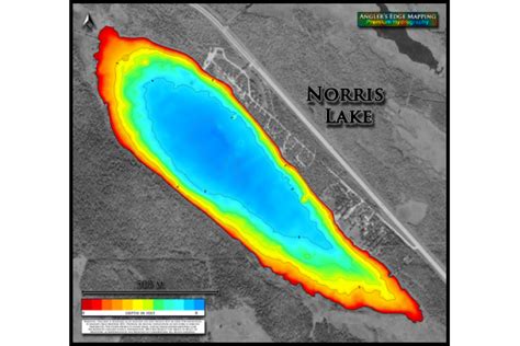 Norris Lake print map | Angler's Edge Mapping