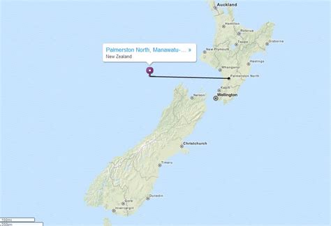 Palmerston North Map - New Zealand