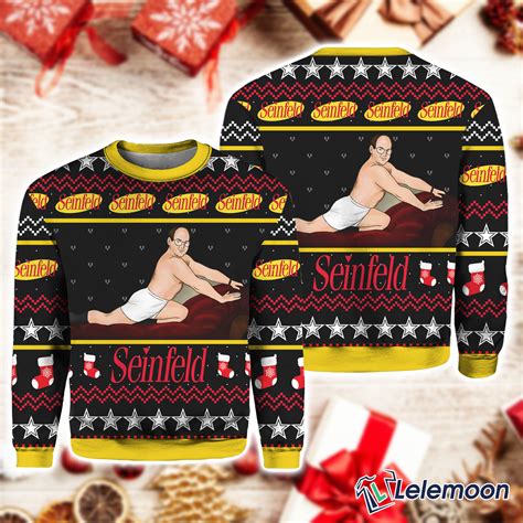 George Costanza Seinfeld Christmas Sweater - Lelemoon