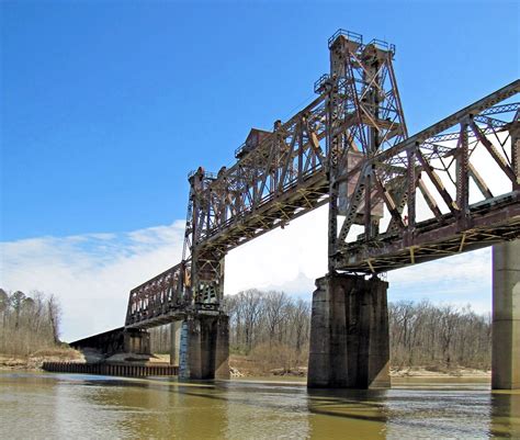 The Old Naheola Bridge on the Tombigbee near Pennington, AL - RuralSWAlabama