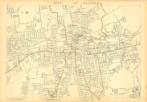 SOLD Brockton, Map of the City of Brockton, 1904