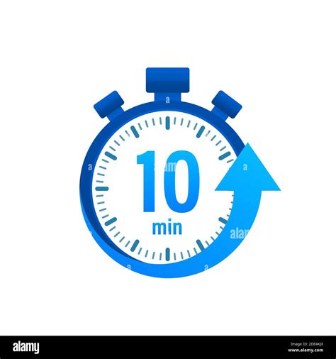 El icono de vector cronómetro de 10 minutos. Icono de cronómetro en ...