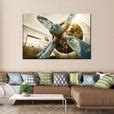 Sunlit Vintage Airplane Wall Art | Photography