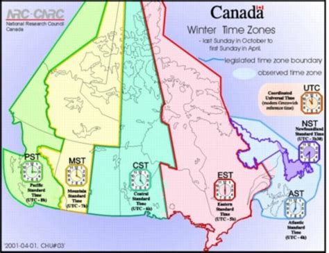 Canada Live Time Zones Map - Middle East Political Map